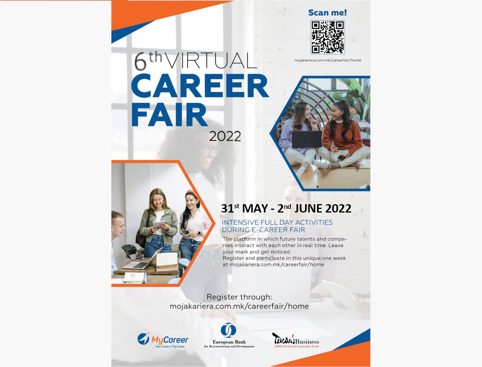The 6th virtual career fair, May 31st June 2nd 2022